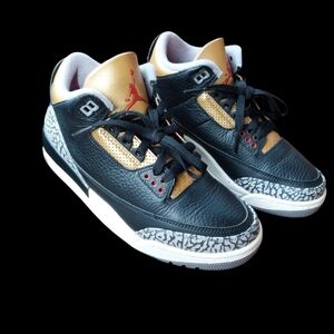 Vintage Size 7.5 - Jordan 3 Retro Mid Black Gold Women Collection Keepers